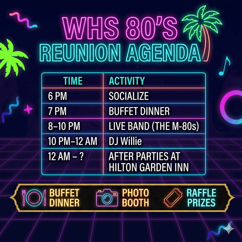 Reunion Agenda